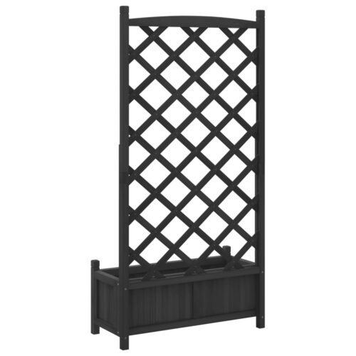 Raised Trellis Garden Bed Wooden Planter Vegetable Herbs Grow Pot Box - Image 6