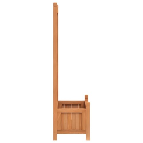 Planter with Trellis Brown Solid Wood Fir - Image 5