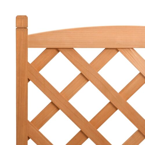 Planter with Trellis Brown Solid Wood Fir - Image 7
