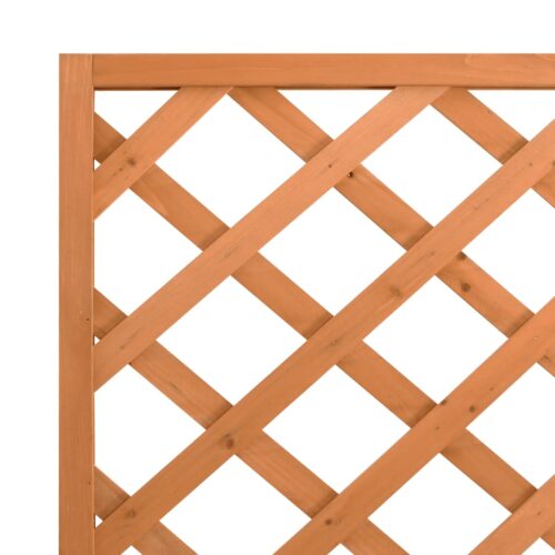 Planter with Trellis Brown Solid Wood Fir - Image 7
