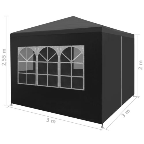 Party Tent 3x3m Anthracite - Image 8