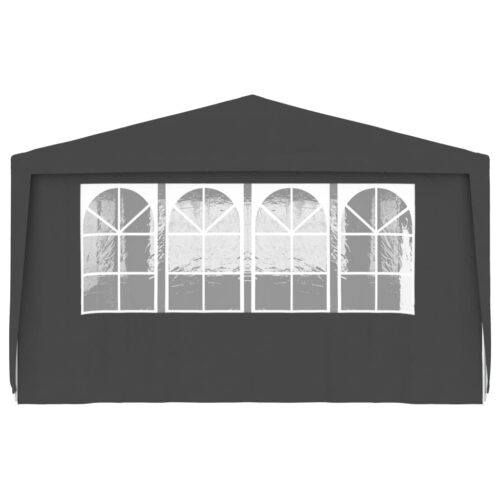 Professional Party Tent with Side Walls 4x9m Anthracite 90 g/m - Image 4