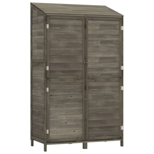 Garden Storage Cabinet Shed Outdoor Tool Workshop Wood Cupboard 102x52x174.5cm