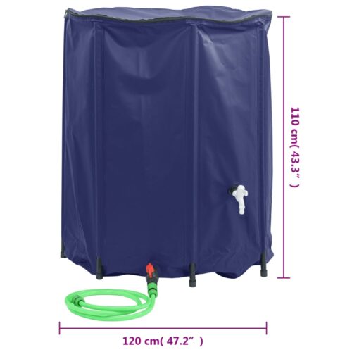 Water Tank with Tap Foldable 1250L PVC - Image 9