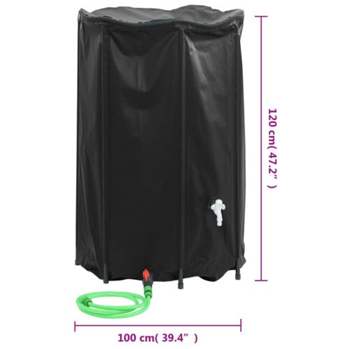 Water Tank with Tap Foldable 1000 L PVC - Image 9