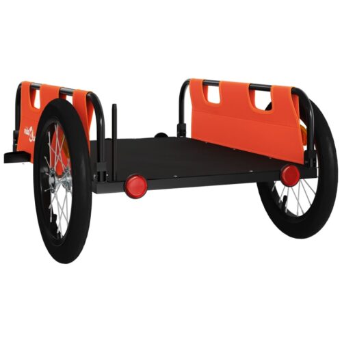 Bike Trailer Orange Oxford Fabric Iron - Image 7