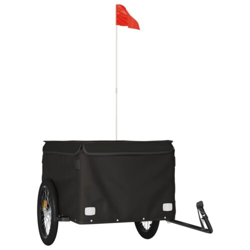 Bike Trailer Black 45 kg Iron - Image 2