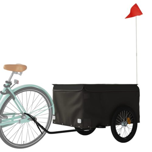 Bike Trailer Black 45 kg Iron - Image 3