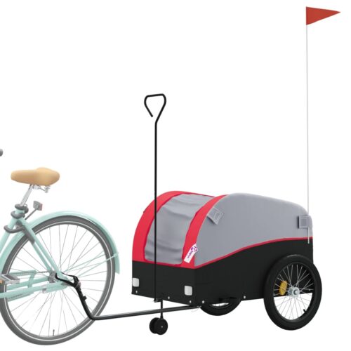 Bike Trailer Black Red 45 kg Iron - Image 3