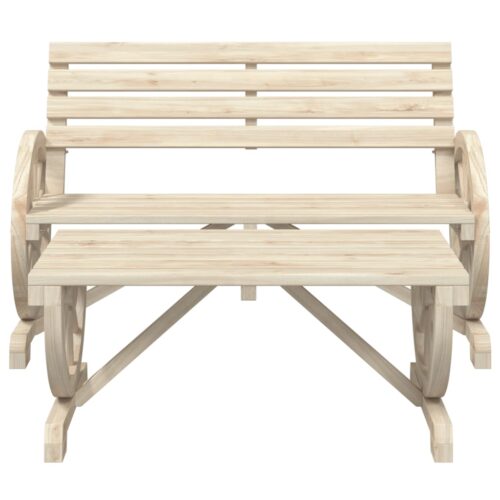 2-Piece Garden Lounge Set Wood Timber Outdoor Patio Furniture Fir - Image 3
