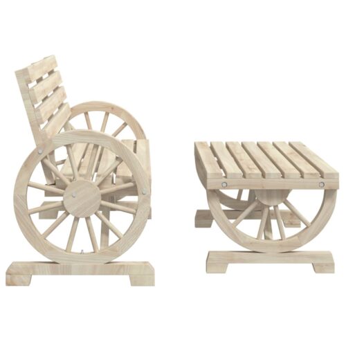 2-Piece Garden Lounge Set Wood Timber Outdoor Patio Furniture Fir - Image 4