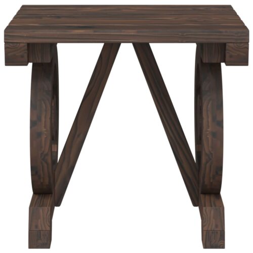 40x36.5x38.5cm Fir Wood Timber Outdoor Footstool Garden Patio Bench Ottoman Chair Seat - Image 4