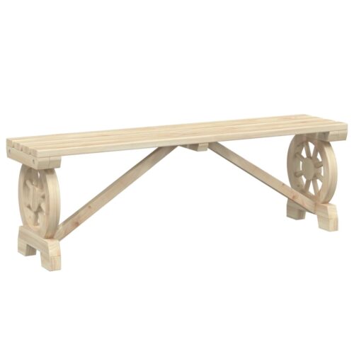 Garden Bench 115cm Solid Wood Fir