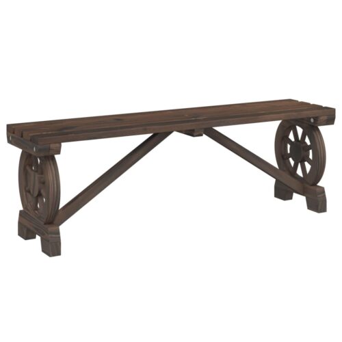 Garden Bench 115cm Solid Wood Fir