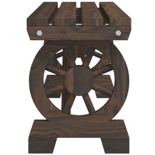 Garden Bench 115cm Solid Wood Fir - Image 5