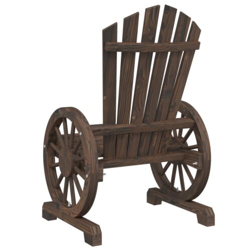 Garden Adirondack Chair Solid Wood Fir - Image 6