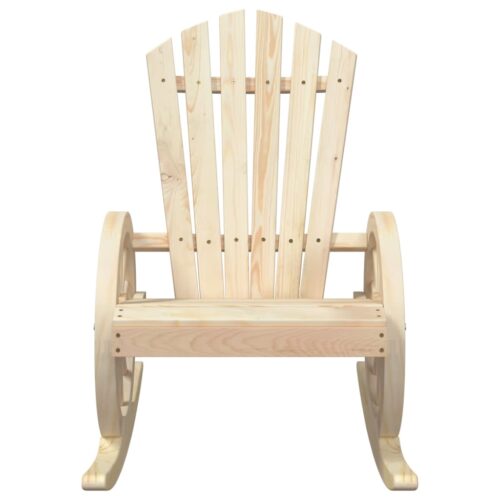 Rocking Adirondack Chair Solid Wood Fir - Image 4