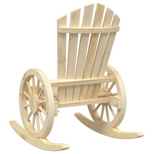 Rocking Adirondack Chair Solid Wood Fir - Image 6