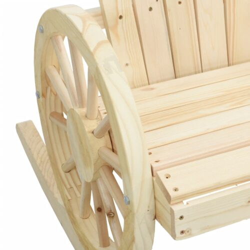 Rocking Adirondack Chair Solid Wood Fir - Image 8