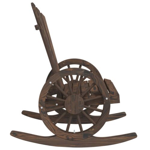 Rocking Adirondack Chair Solid Wood Fir - Image 5