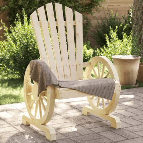 Garden Adirondack Chairs 2pcs Solid Wood Fir - Image 2