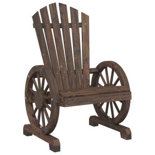 Garden Adirondack Chairs 2pcs Solid Wood Fir - Image 4