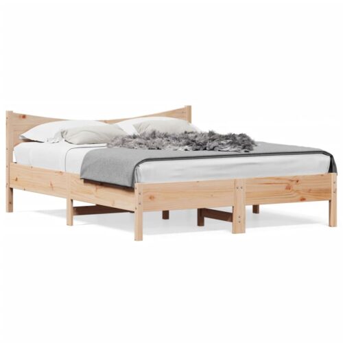 Bed Frame 150x200cm Solid Wood Pine