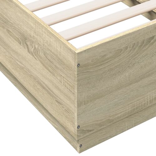Bed Frame Sonoma Oak 90x190cm - Image 7