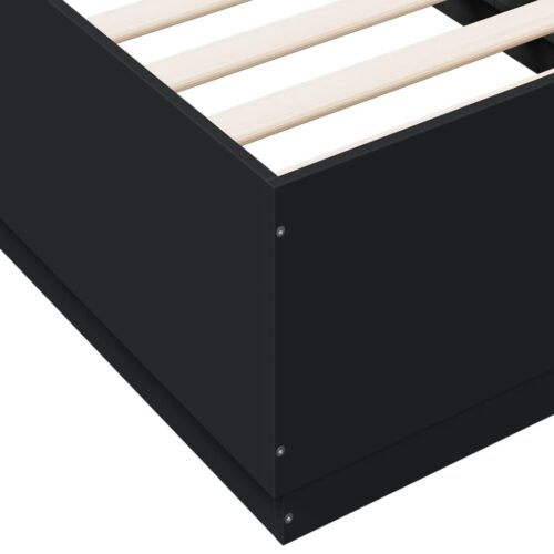 Bed Frame Black 90x190cm - Image 7