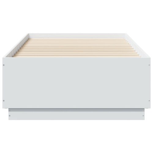 Bed Frame with LED White 90x190cm - Image 6