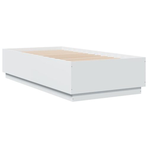 Bed Frame with LED White 90x190cm - Image 8