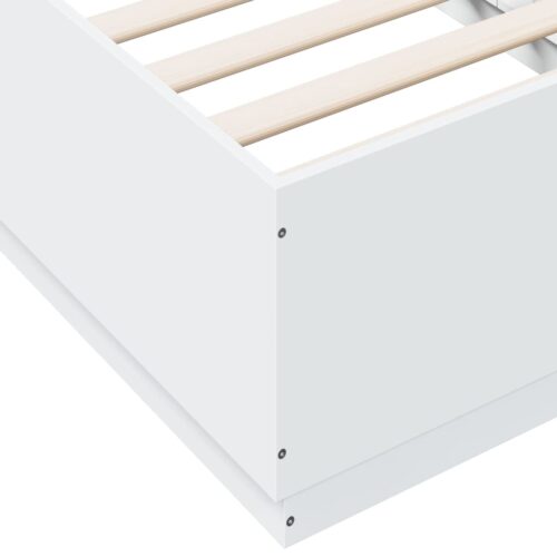 Bed Frame with LED White 90x190cm - Image 9