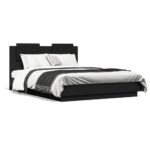 Bed Frame Black 135x190cm