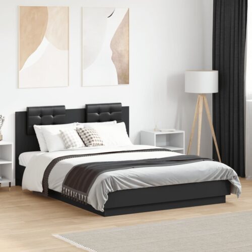 Bed Frame Black 135x190cm - Image 3