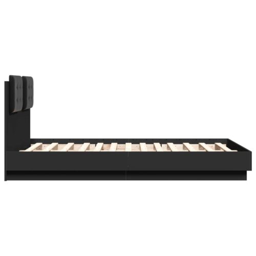 Bed Frame Black 135x190cm - Image 5