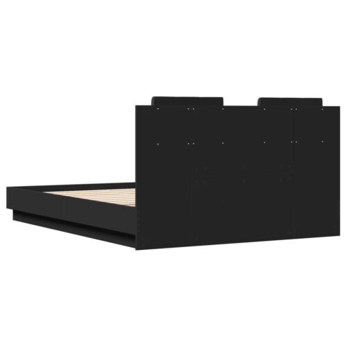 Bed Frame Black 135x190cm - Image 6