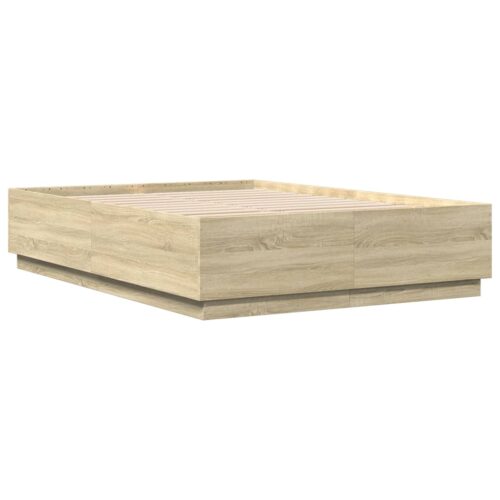 Bed Frame Sonoma Oak 150x200cm - Image 2