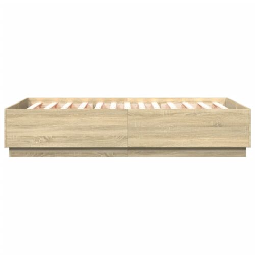 Bed Frame Sonoma Oak 150x200cm - Image 5