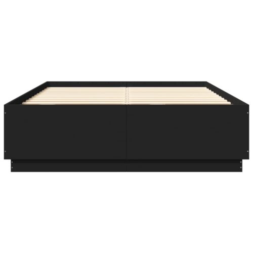 Bed Frame Black 150x200cm - Image 4