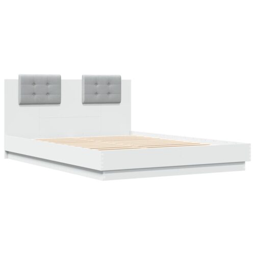Bed Frame White 150x200cm - Image 2