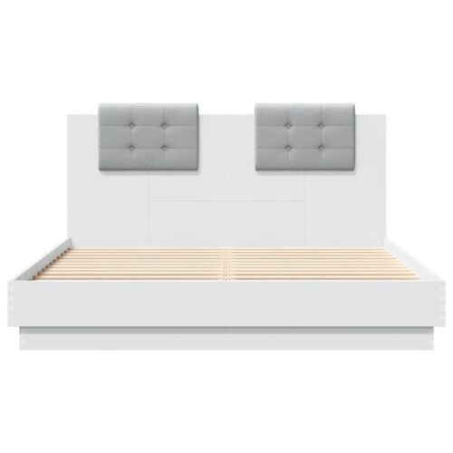 Bed Frame White 150x200cm - Image 4