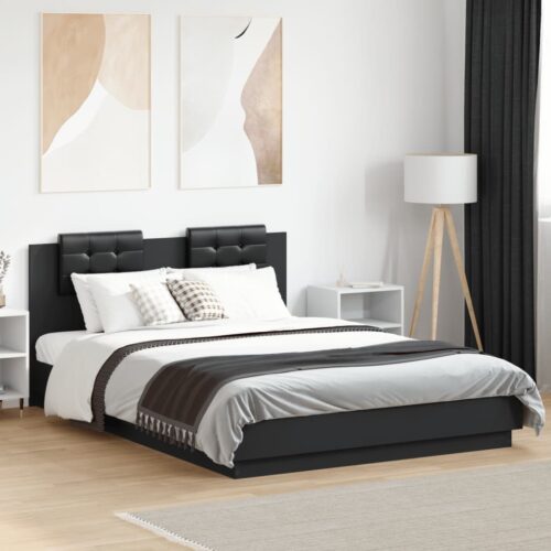Bed Frame Black 150x200cm - Image 3
