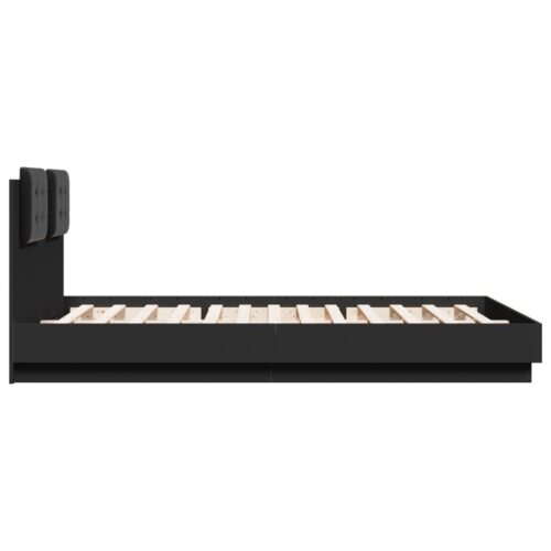 Bed Frame Black 150x200cm - Image 5