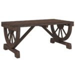 Wagon Wheel Garden Coffee Table