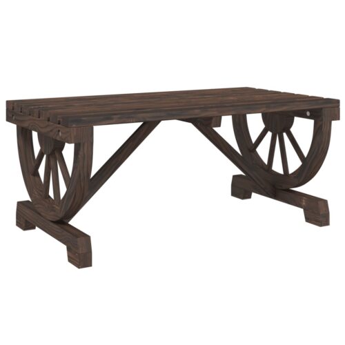 Wagon Wheel Garden Coffee Table