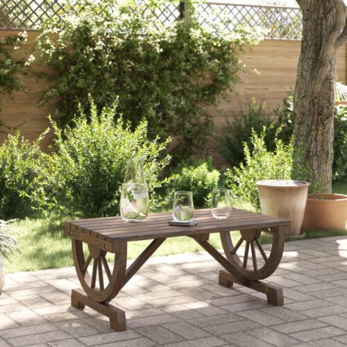 Wagon Wheel Garden Coffee Table - Image 2