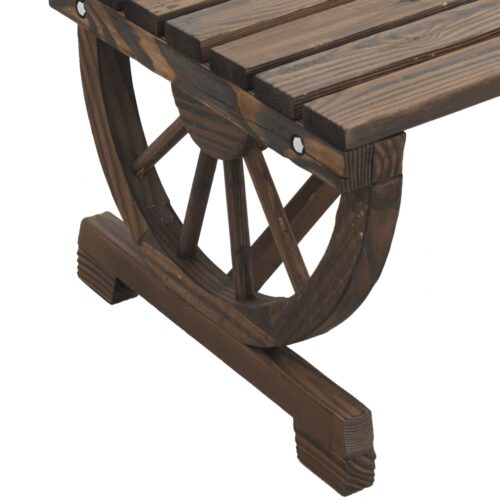 Wagon Wheel Garden Coffee Table - Image 8