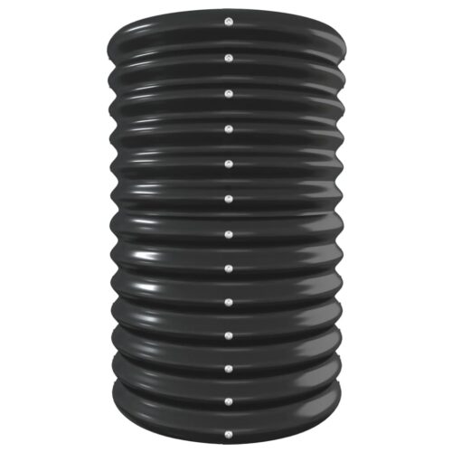 Garden Raised Bed Powder-Coated Steel 332x40x68cm Anthracite - Image 4