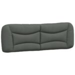 Queen Size Fabric Headboard Cushion Bed Frame Head Pillow Bedhead Pad Dark Grey