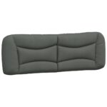 Queen Size Fabric Headboard Cushion Bed Frame Head Pillow Bedhead Pad Dark Grey